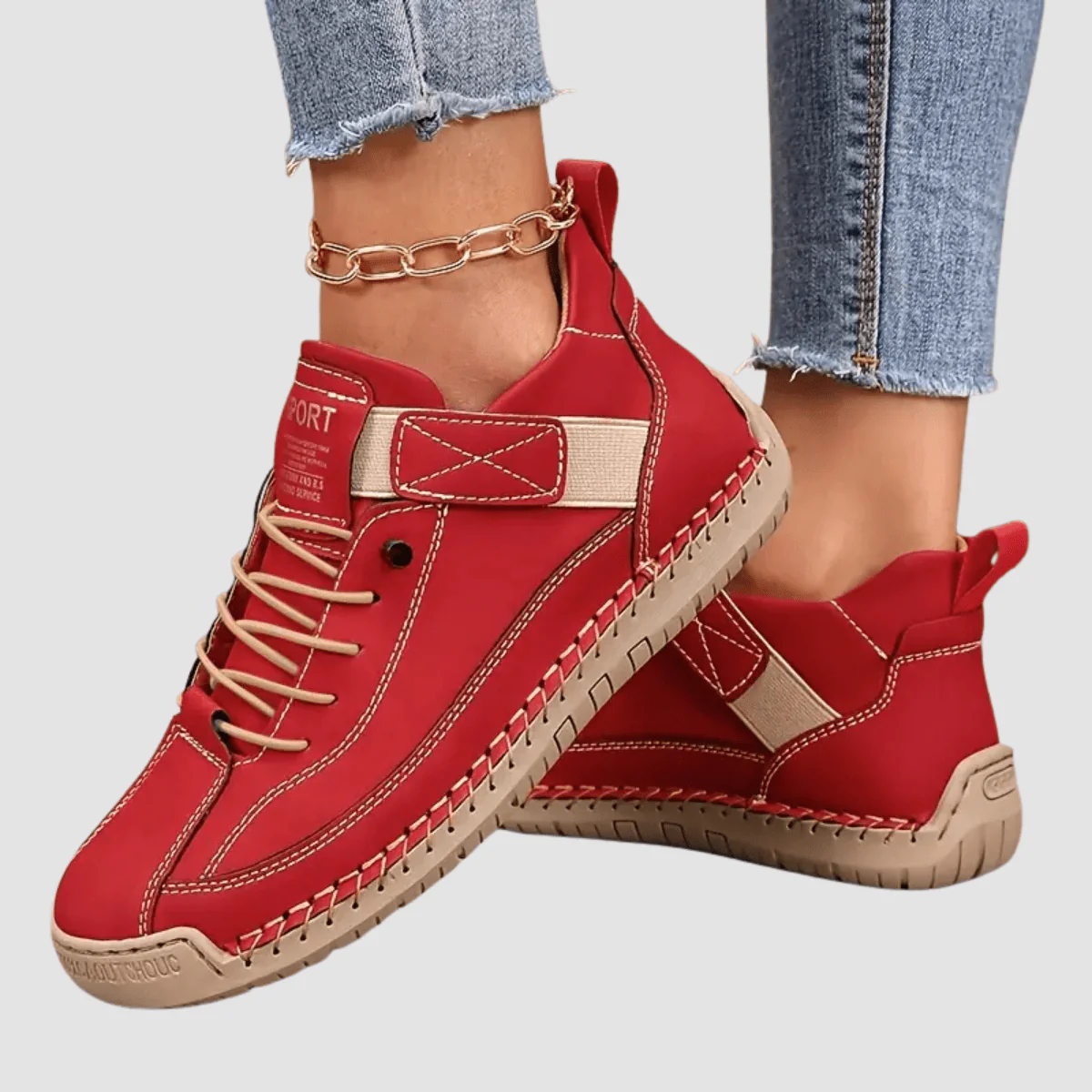 Daisy - Casual Women's Comfort Trainers with Lace-Up Closure and Cushioned Sole