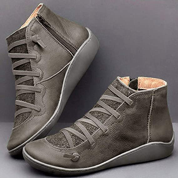 Daisy - Women's Orthopaedic Ankle Boots for Autumn with Lace Up Detail
