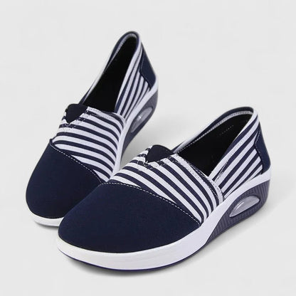 Eleanor - Minimalist Orthopedic Shoes for Women with Striped Design