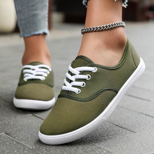 Ella - Casual Women's Comfort Trainers with Lace-Up Design and Cushioned Sole