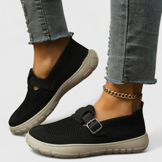 Emily - Casual Women's Orthopedic Loafers with Buckle Strap Detail