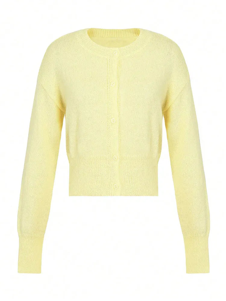 Emily - Women's Cardigans Wool Style for Autumn with Fuzzy Knit Texture