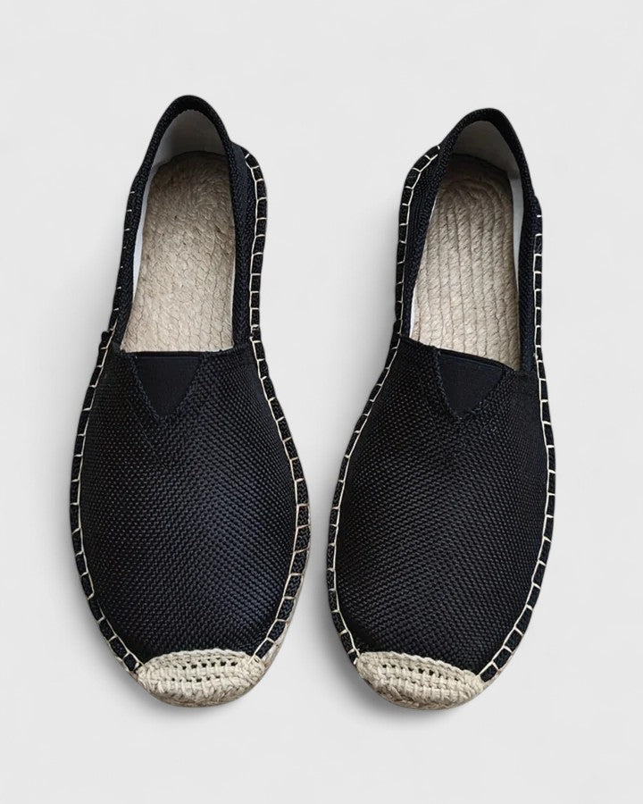 Evie - Vintage Women's Summer Comfort Loafers with Woven Trim and Slip-On Fit
