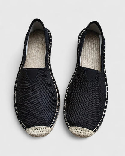 Evie - Vintage Women's Summer Comfort Loafers with Woven Trim and Slip-On Fit