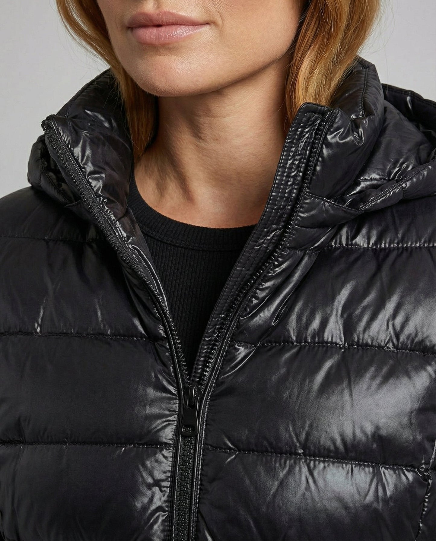 Grace - Women's Lightweight Long Puffer Jacket for Autumn with Hood