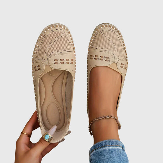 Imogen - Relaxed Women's Orthopedic Loafers with Perforated Detail and Cushioned Footbed