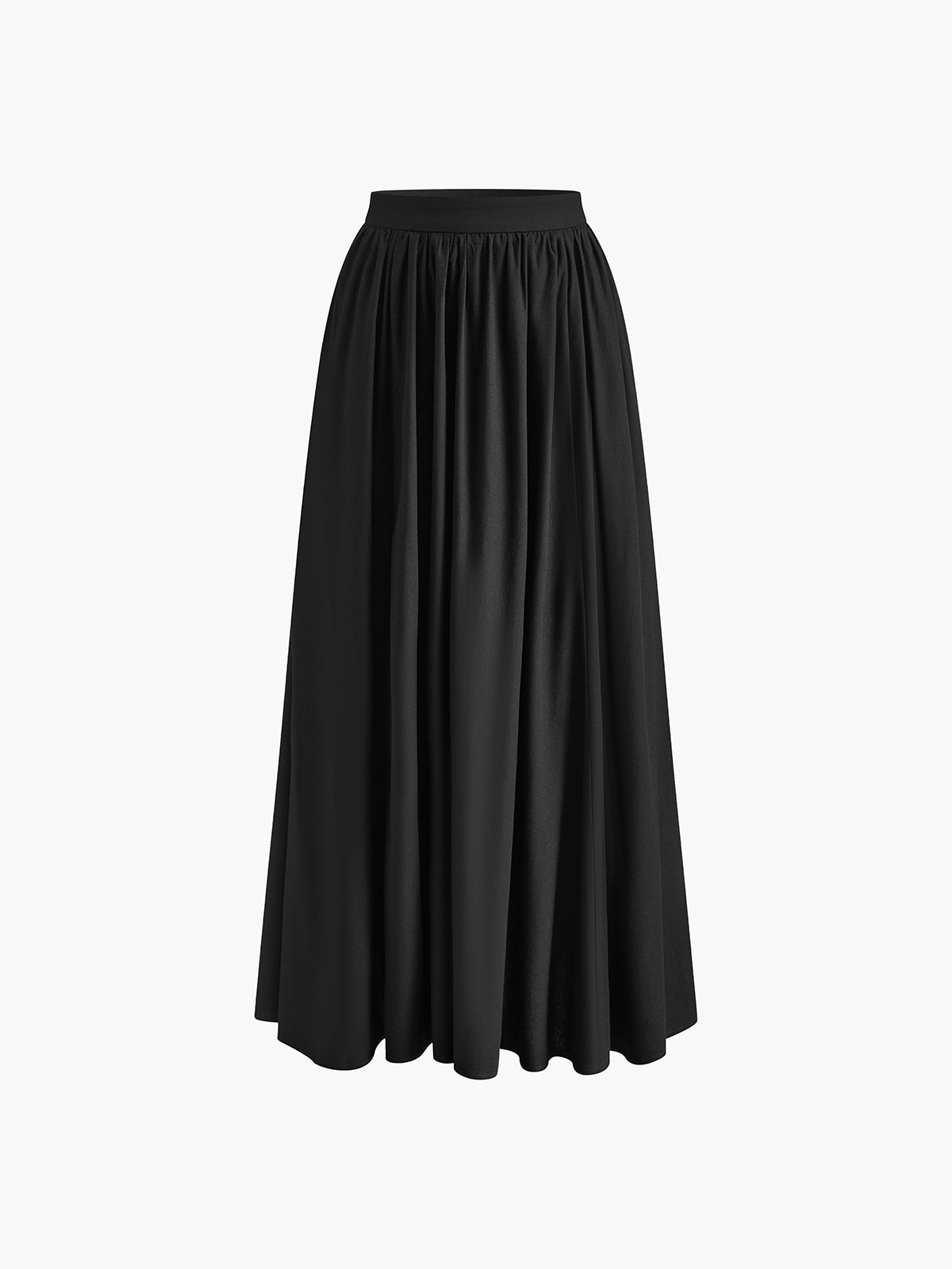 Isla - Flowy Women's Linen Maxi Skirt with Elasticated Waist and Side Pockets