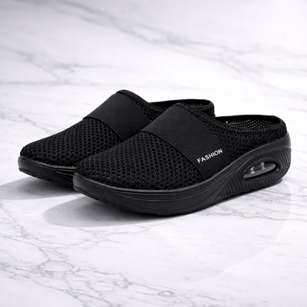 Lily - Casual Women's Orthopedic Slip On Shoes with Elastic Strap and Air Cushion Sole