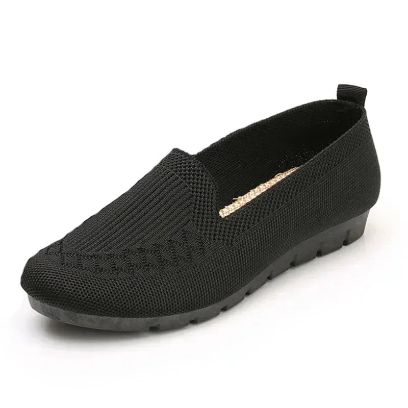 Lily - Relaxed Women's Orthopedic Slip-On Loafers with Ribbed Collar