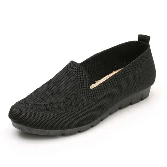 Lily - Relaxed Women's Orthopedic Slip-On Loafers with Ribbed Collar