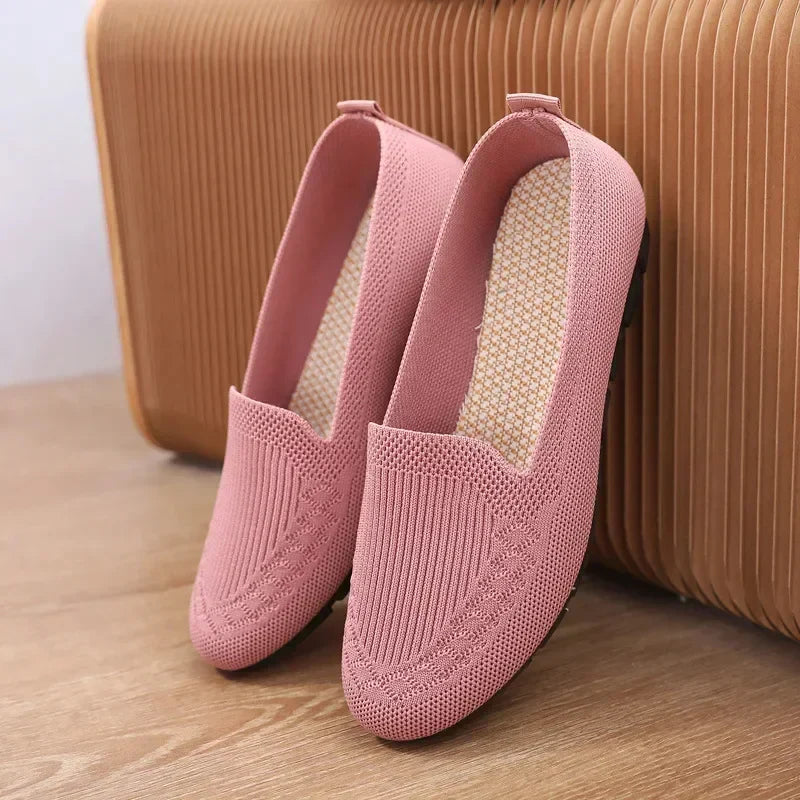 Lily - Relaxed Women's Orthopedic Slip-On Loafers with Ribbed Collar