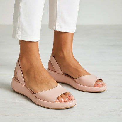 Luna - Minimalist Women's Orthopedic Platform Slingback Sandals