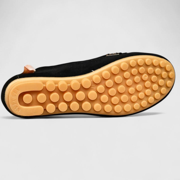 Mia - Timeless Comfort Loafers for Women with Stitched Buckle Detail