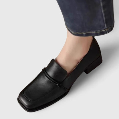 Octavia - Smart Women's Orthopedic Loafers with Square Toe and Block Heel