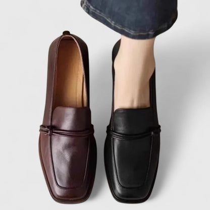 Octavia - Smart Women's Orthopedic Loafers with Square Toe and Block Heel