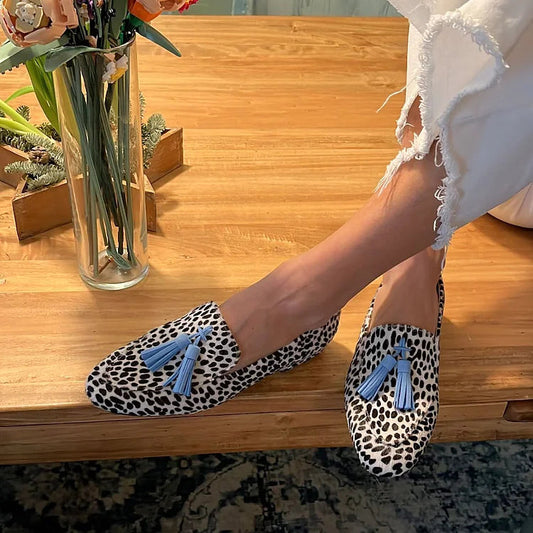 Olivia - Preppy Comfort Loafers for Women with Tassel Detail