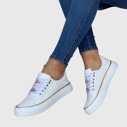 Phoebe - Glam Orthopedic Shoes for Women with Chain Lace Detail