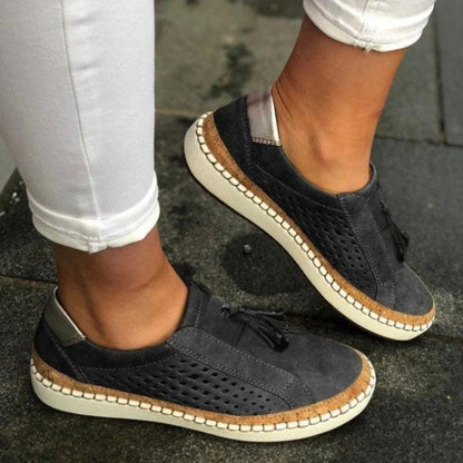 Poppy - Casual Women's Comfort Trainers with Tassel Detail and Breathable Upper