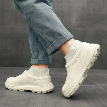 Poppy - Orthopaedic Women's Anti Slip Clogs with Knitted Ankle Cuff