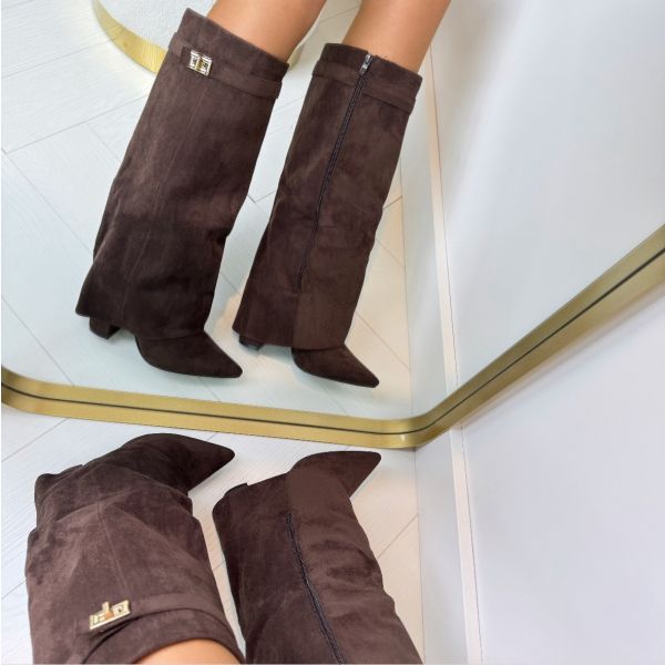 Poppy - Women's Orthopaedic Knee High Boots for Autumn with Pointed Toe