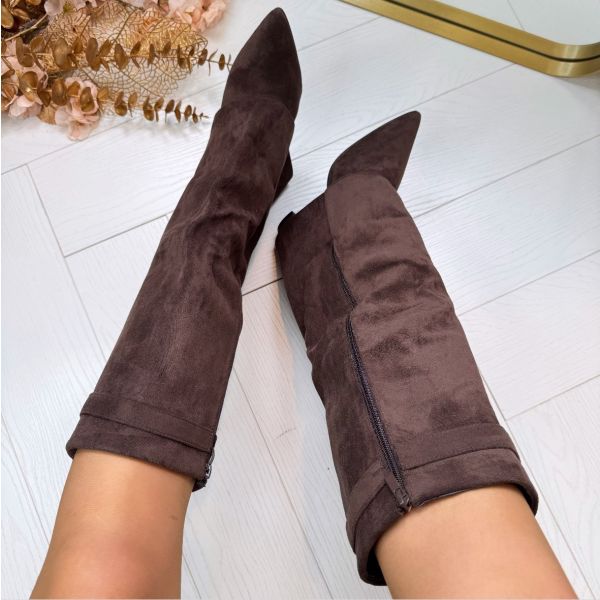 Poppy - Women's Orthopaedic Knee High Boots for Autumn with Pointed Toe
