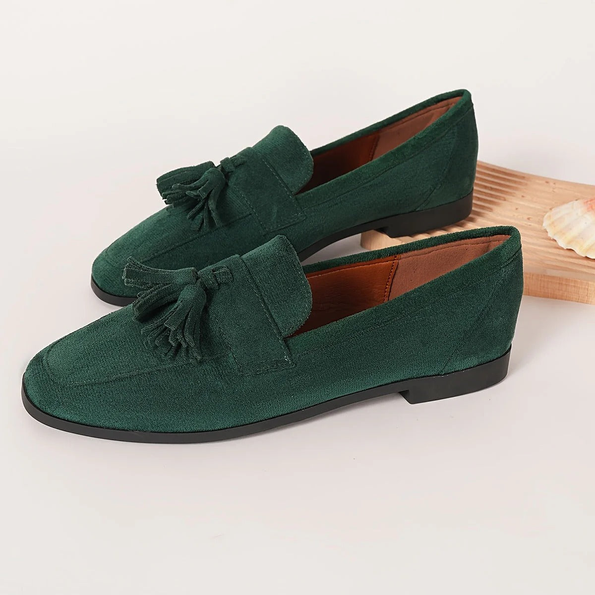 Sophie - Preppy Women's Comfort Loafers with Tassel Detail and Flat Sole