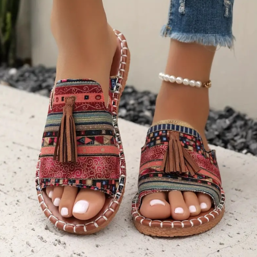 Sophie - Boho Comfort Sandals for Women with Tassel Detail