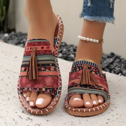 Sophie - Boho Comfort Sandals for Women with Tassel Detail