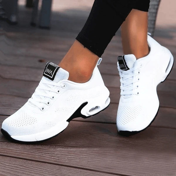Tara - Casual Women's Comfort Trainers with Air Cushion Heel and Breathable Knitted Upper